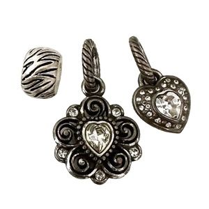 Brighton Birthstone and sparkle heart charm with crystal bundle